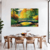 Small Bridge Over Stream Dining Room Demo