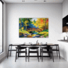 Small Bridge Over Stream Dining Room Demo