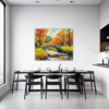 Small Bridge Over Stream Dining Room Demo