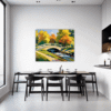 Small Bridge Over Stream Dining Room Demo