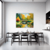 Small Bridge Over Stream Dining Room Demo