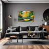 Small Bridge Over Stream Living Room Demo