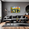 Small Bridge Over Stream Living Room Demo