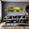 Small Bridge Over Stream Living Room Demo