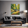 Small Bridge Over Stream Living Room Demo