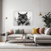 Smoke Black Maine Coon Living Room Demo
