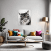 Smoke Black Maine Coon Living Room Demo