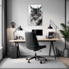Smoke Black Maine Coon Office Demo