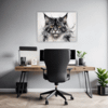 Smoke Black Maine Coon Office Demo