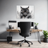 Smoke Black Maine Coon Office Demo