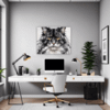 Smoke Black Maine Coon Office Demo