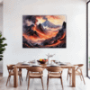 Smoky Volcanic Sunset Dining Room Demo