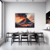 Smoky Volcanic Sunset Dining Room Demo