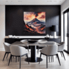 Smoky Volcanic Sunset Dining Room Demo