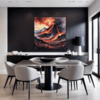Smoky Volcanic Sunset Dining Room Demo