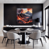 Smoky Volcanic Sunset Dining Room Demo