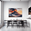 Smoky Volcanic Sunset Dining Room Demo