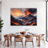 Smoky Volcanic Sunset Dining Room Demo