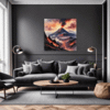 Smoky Volcanic Sunset Living Room Demo