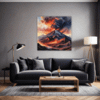 Smoky Volcanic Sunset Living Room Demo