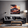 Smoky Volcanic Sunset Living Room Demo