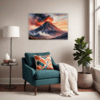 Smoky Volcanic Sunset Living Room Demo
