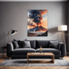Smoky Volcanic Sunset Living Room Demo
