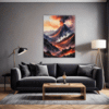 Smoky Volcanic Sunset Living Room Demo