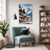 Snowy Mountain Village Living Room Demo