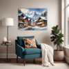 Snowy Mountain Village Living Room Demo