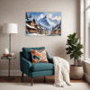 Snowy Mountain Village Living Room Demo