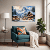 Snowy Mountain Village Living Room Demo