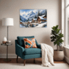 Snowy Mountain Village Living Room Demo