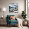 Snowy Mountain Village Living Room Demo