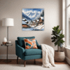 Snowy Mountain Village Living Room Demo
