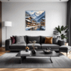 Snowy Mountain Village Living Room Demo