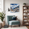 Snowy Mountain Village Living Room Demo