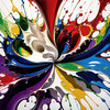 Sophisticated Color Field Abstract Art Print