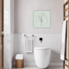 Split Monstera Leaf Bathroom Demo