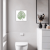 Split Monstera Leaf Bathroom Demo
