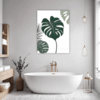 Split Monstera Leaf Bathroom Demo