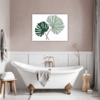 Split Monstera Leaf Bathroom Demo