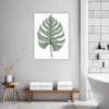 Split Monstera Leaf Bathroom Demo