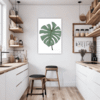 Split Monstera Leaf Kitchen Demo