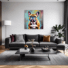Stocky Bulldog Living Room Demo