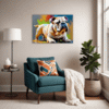 Stocky Bulldog Living Room Demo