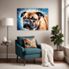 Stocky Bulldog Living Room Demo