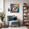 Stocky Bulldog Living Room Demo
