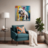 Stocky Bulldog Living Room Demo