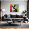Stocky Bulldog Living Room Demo